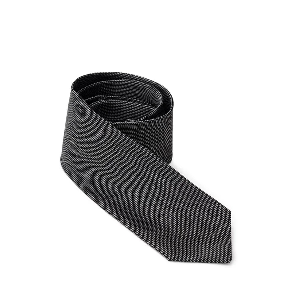 Jil Sander Gray Silk Ty - Neckties