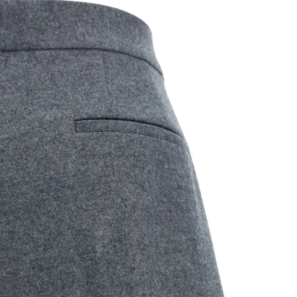 Jil Sander Gray Wool Casual Pants - IT46 | S