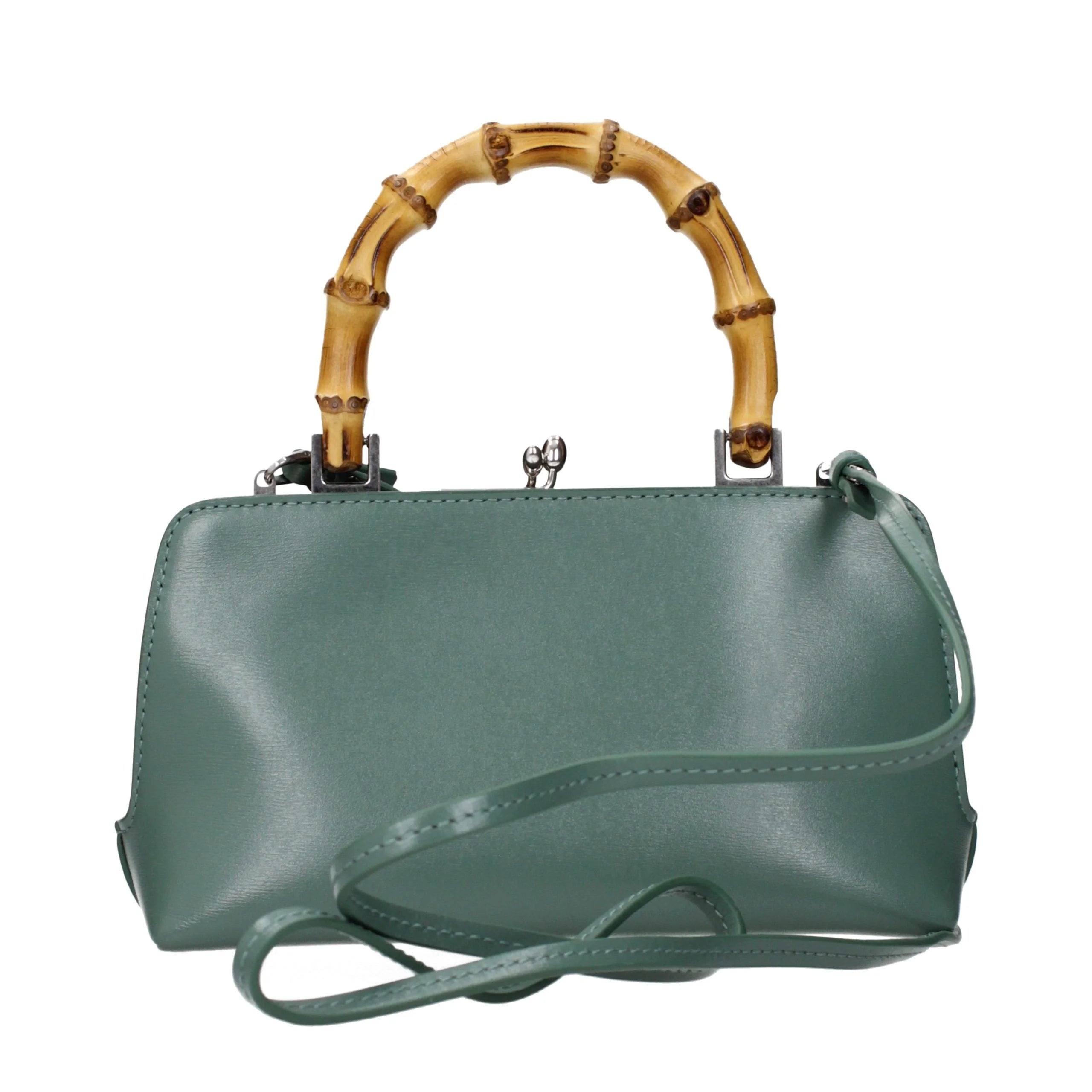 Jil Sander Green Leather Handbag