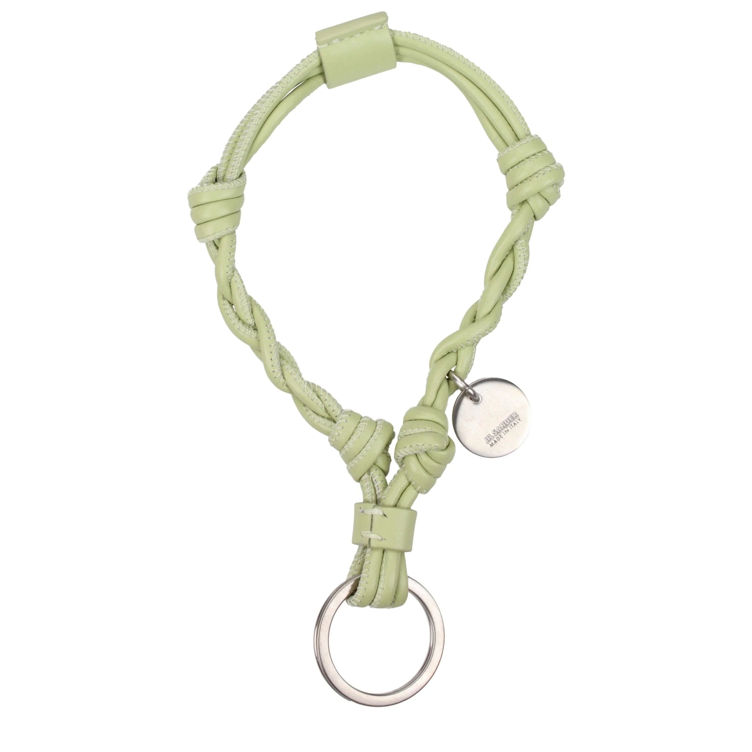 Jil Sander Green Leather Keychains