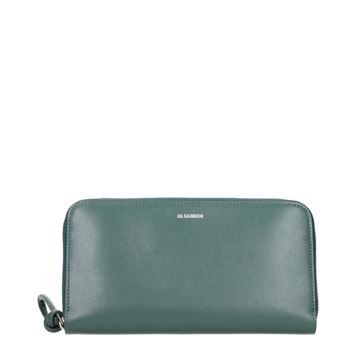 Jil Sander Green Leather Wallet