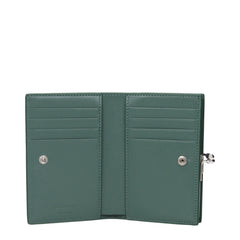 Jil Sander Green Leather Wallet