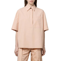 Jil Sander Multifarvet Bomuldsskjorte med Korte Ærmer - M
