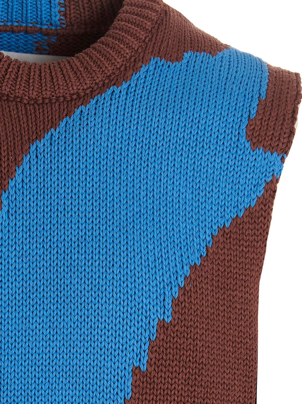 Jil Sander Multicolor Cotton Sleeveles Sweater - IT50 | L