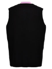Jil Sander Multicolor Wool Sleeveles Sweater