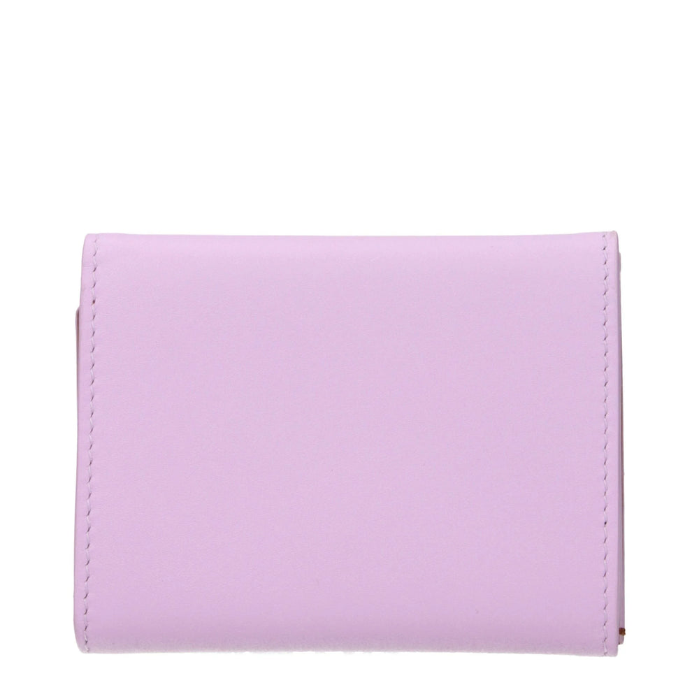 Jil Sander Pink Leather Wallet