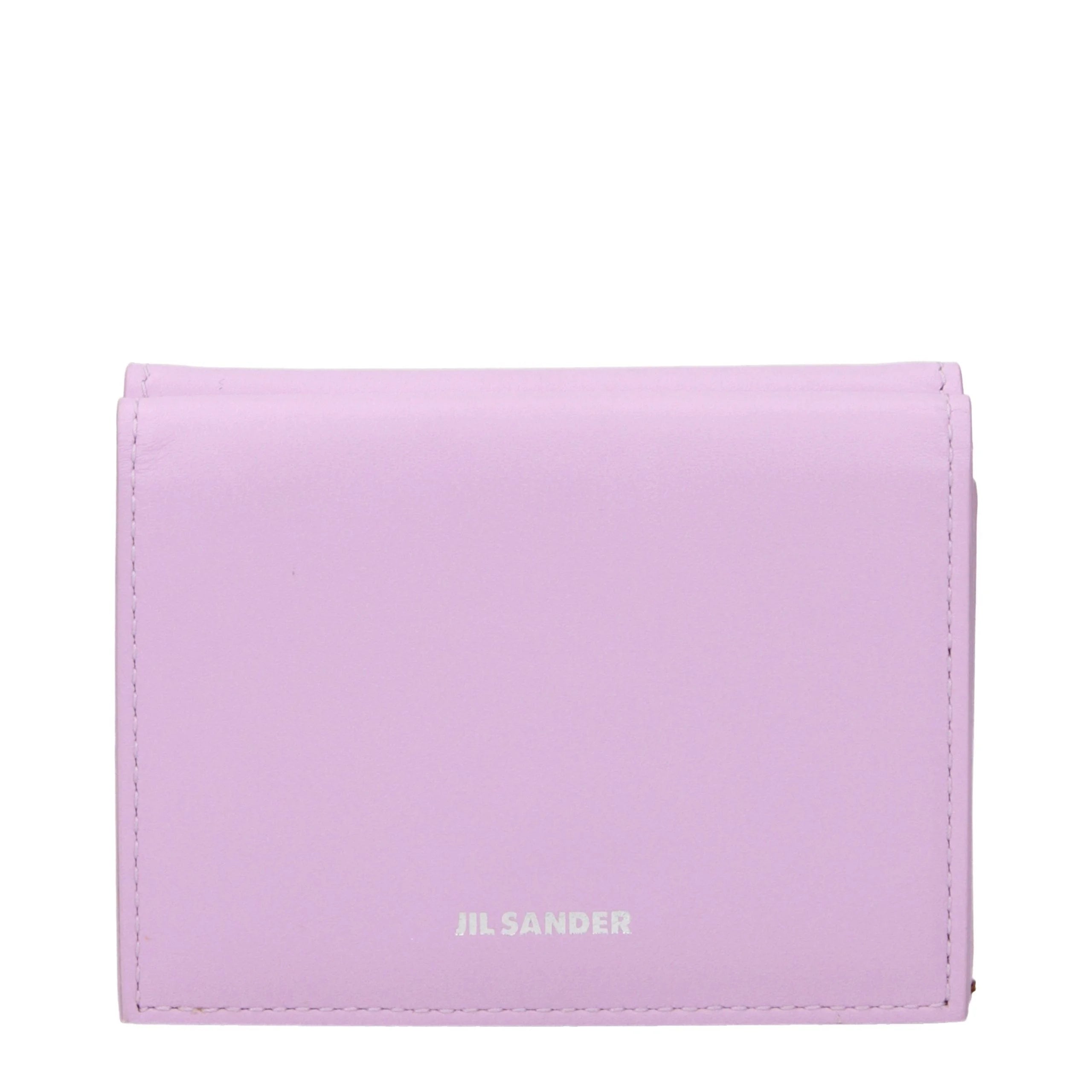 Jil Sander Pink Leather Wallet