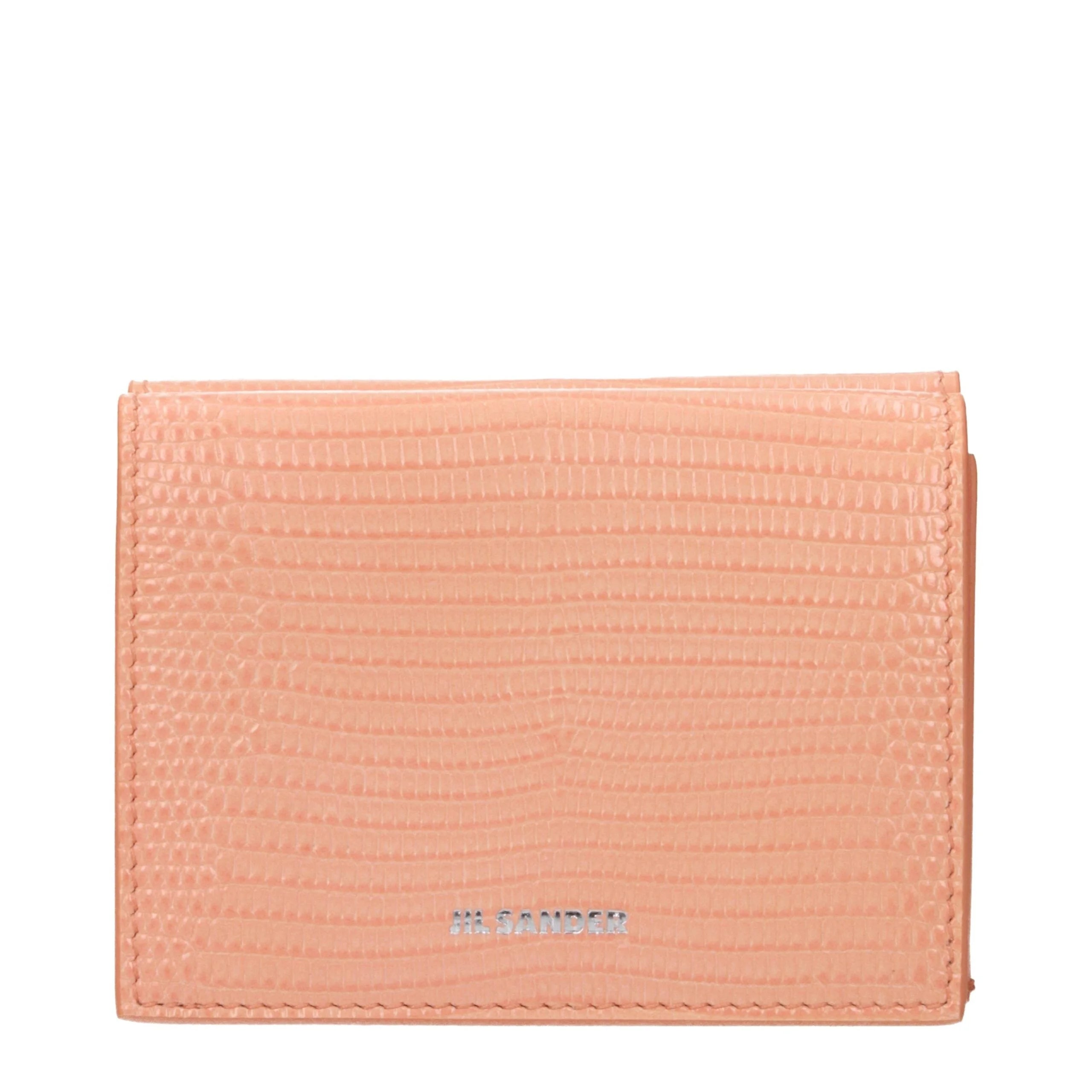 Jil Sander Pink Leather Wallets