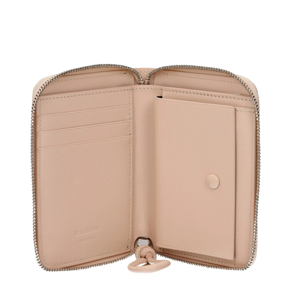 Jil Sander Pink Leather Wallets