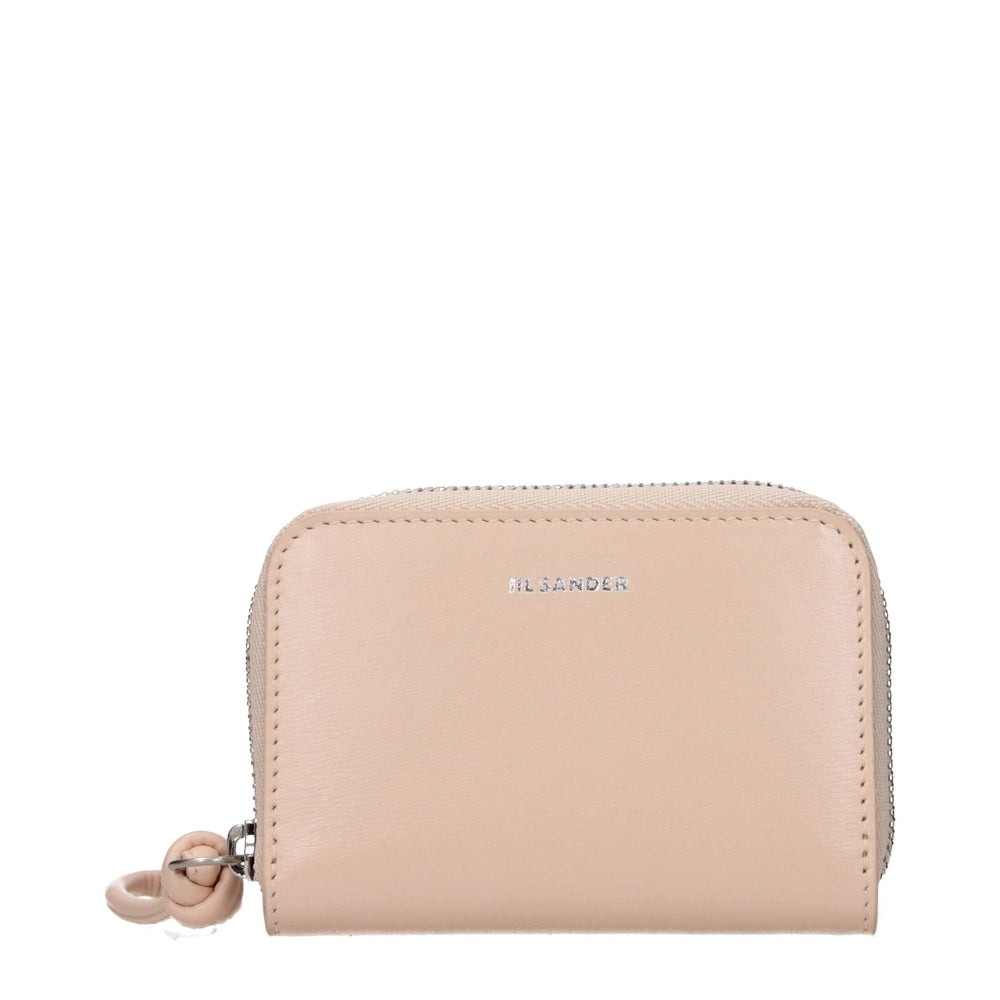 Jil Sander Pink Leather Wallets