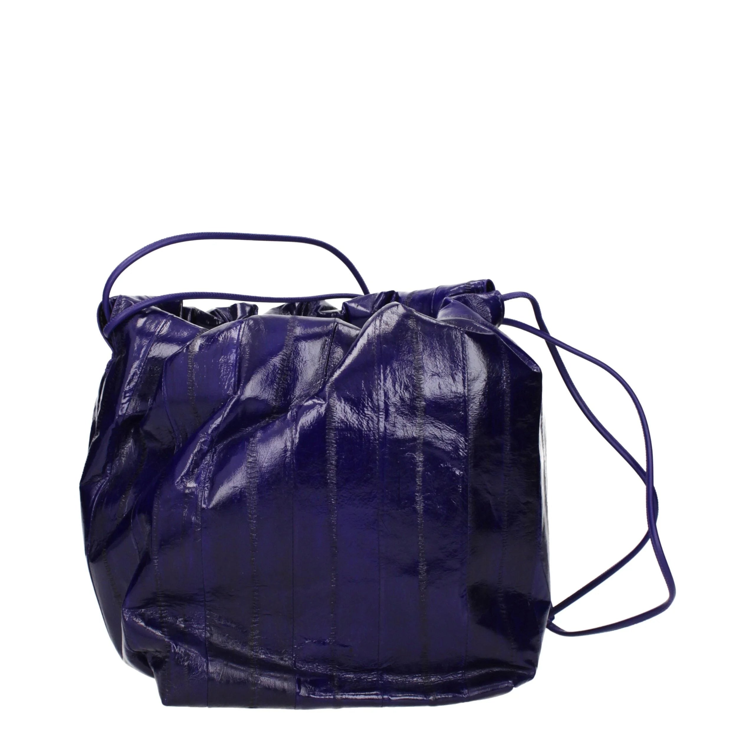 Jil Sander Purple Leather Shoulder Bags