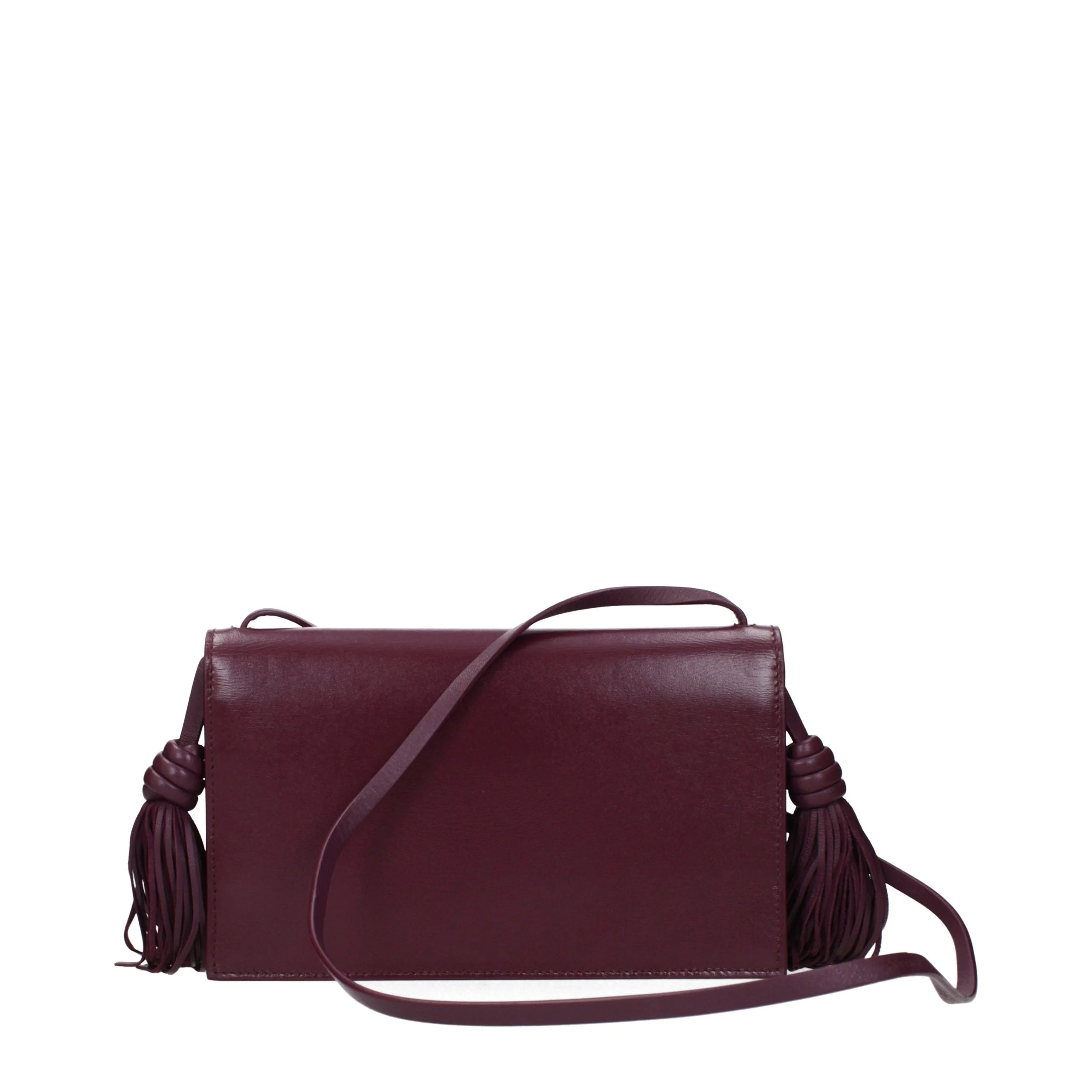 Geantă crossbody din piele roșie Jil Sander
