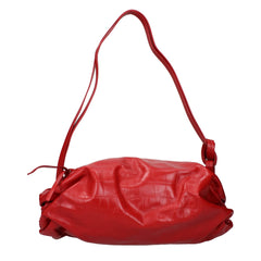 Jil Sander Red Leather Shoulder Bags