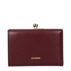 Jil Sander Red Leather Wallet