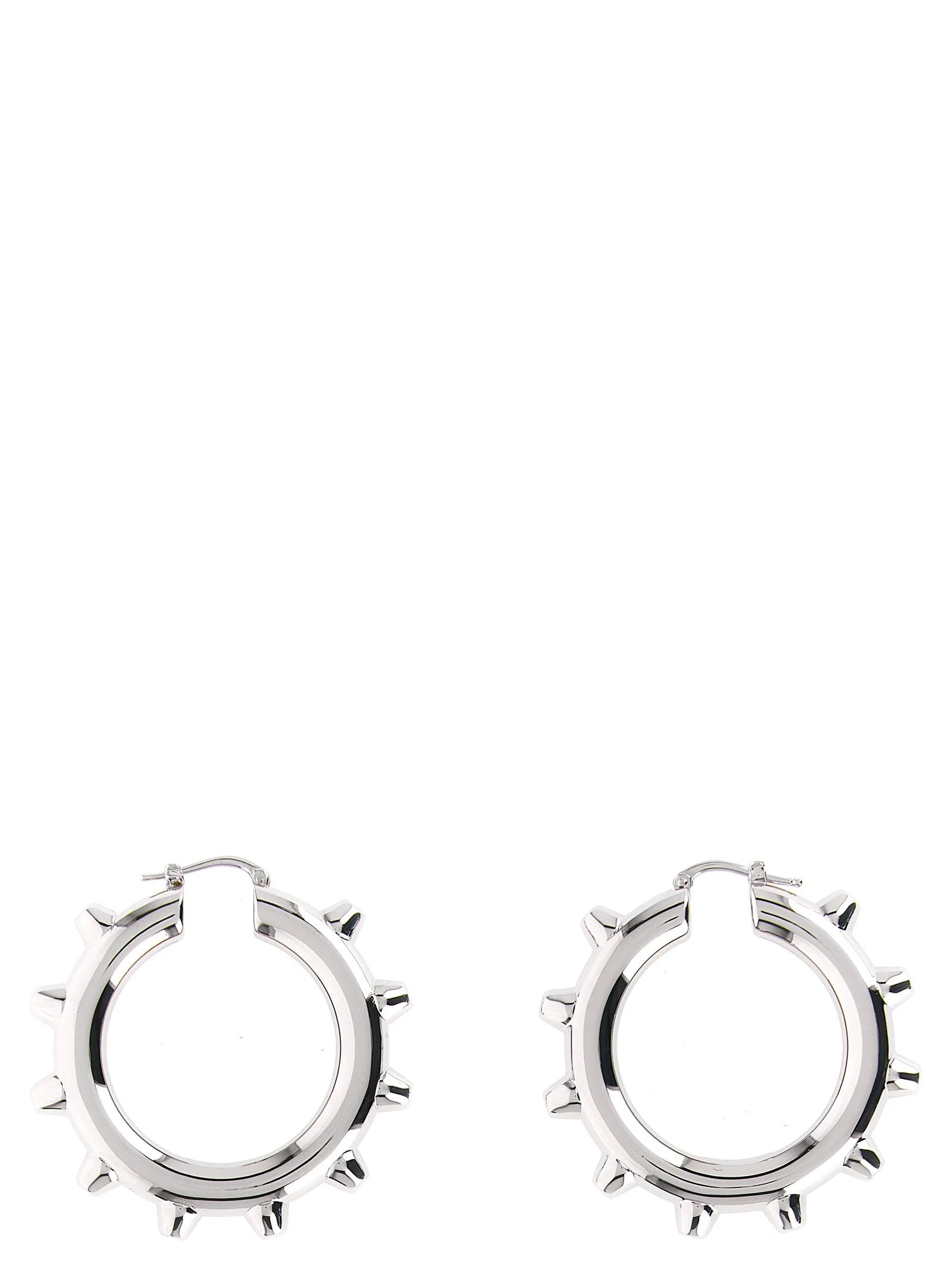 Jil Sander Silver Brass Earrings - One Size