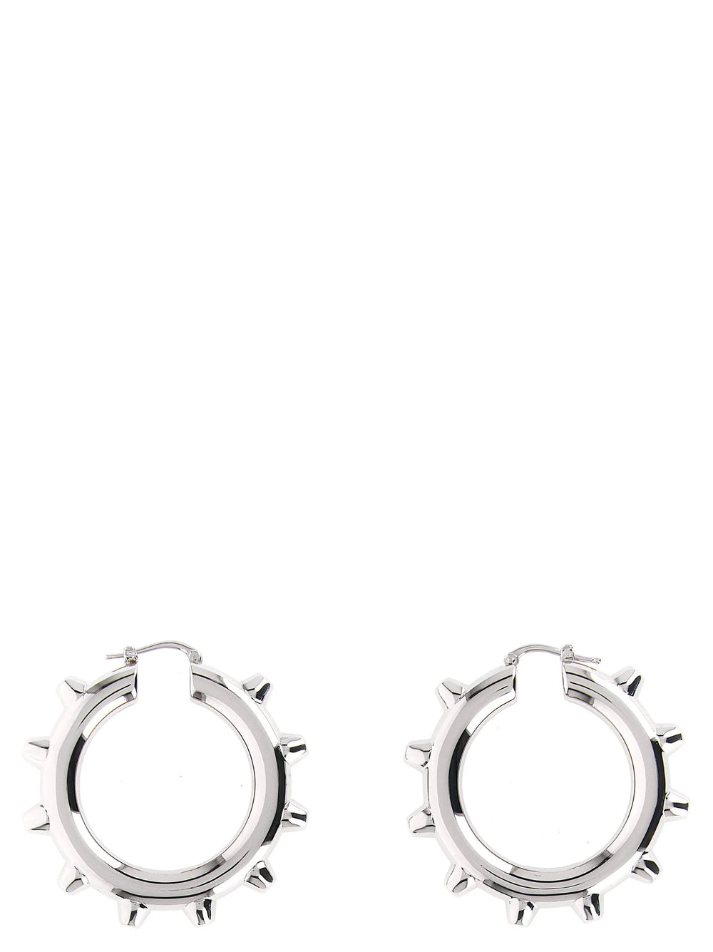 Jil Sander Silver Brass Earrings - One Size