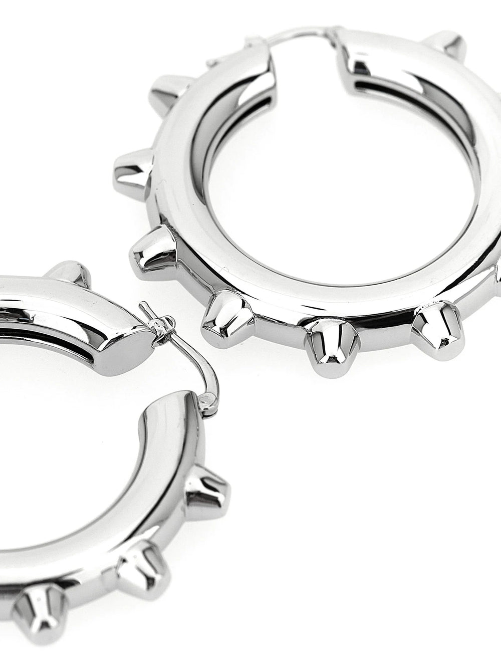 Jil Sander Silver Brass Earrings - One Size