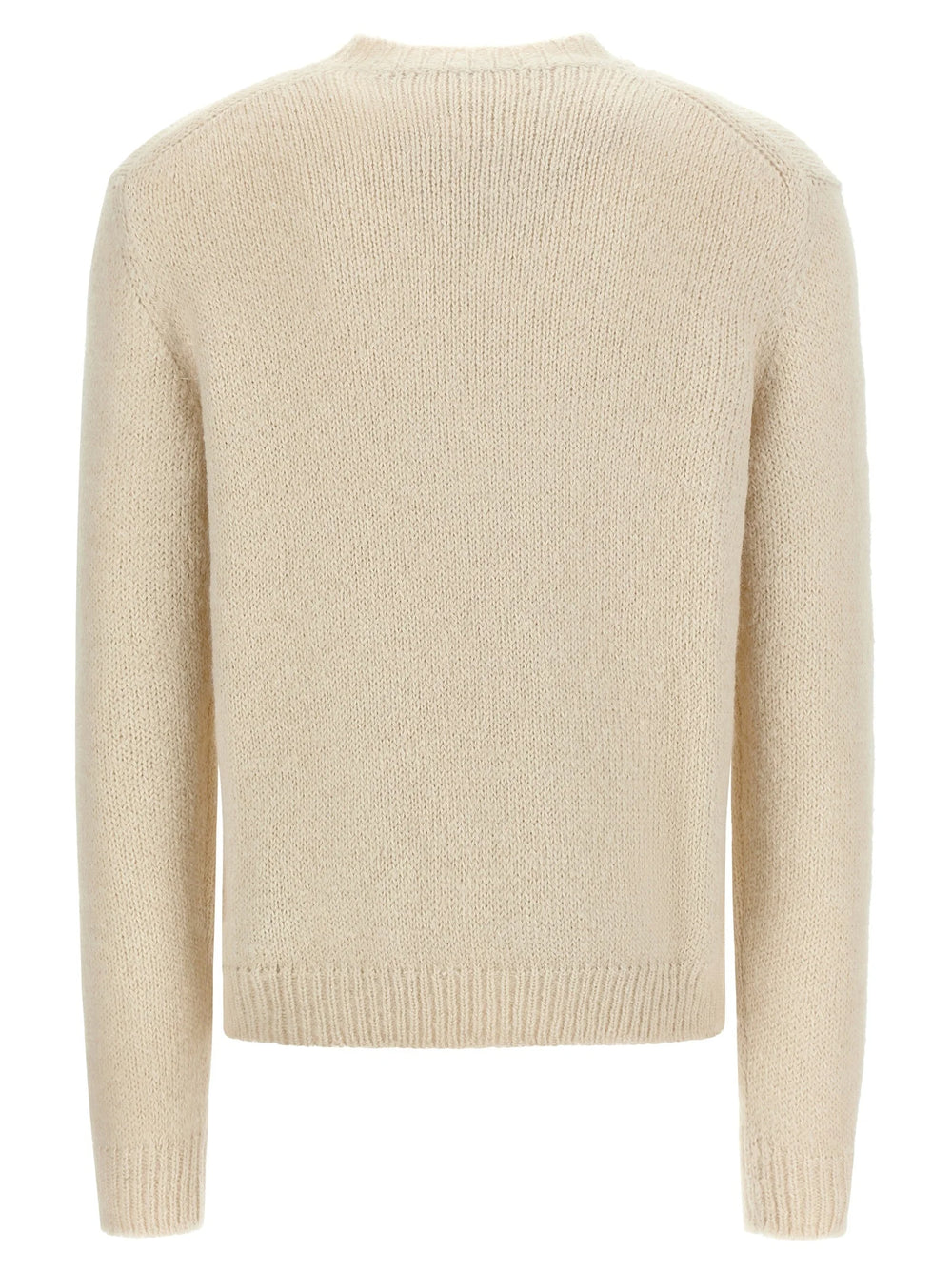 Jil Sander White Alpaca Leather Cardigan - IT52 | XL