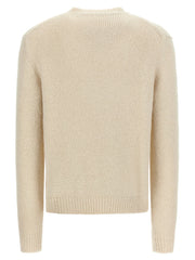 Jil Sander White Alpaca Leather Cardigan - IT52 | XL