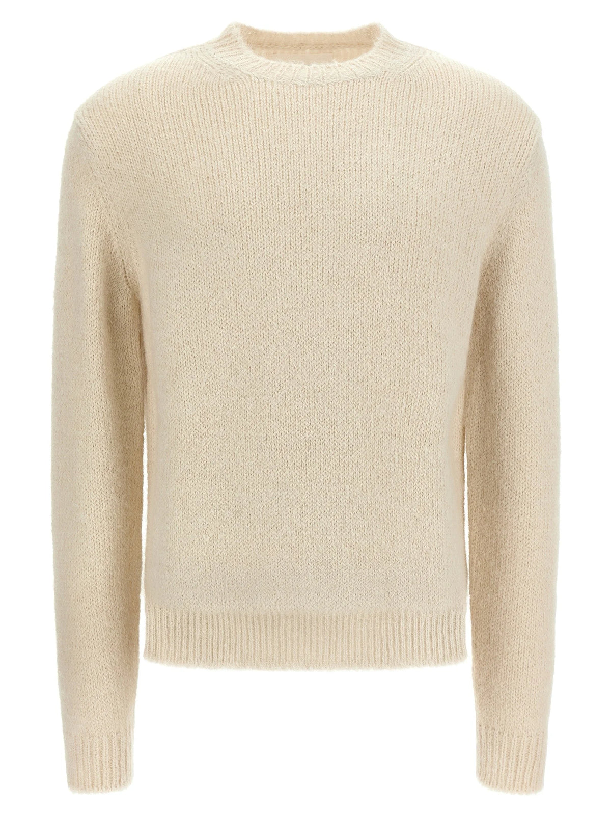 Jil Sander White Alpaca Leather Cardigan - IT52 | XL