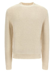 Jil Sander White Alpaca Leather Cardigan - IT52 | XL