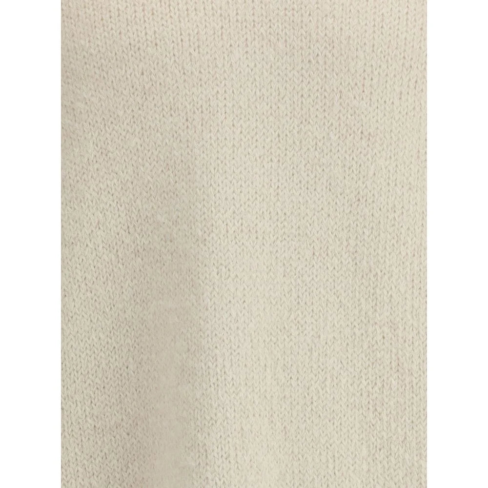 Jil Sander White Alpaca Vicugna Pacos Sweatshirt - IT52 | XL