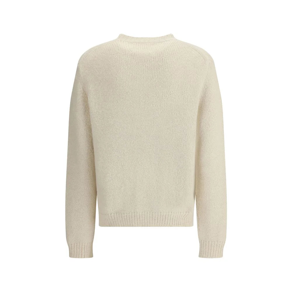 Jil Sander White Alpaca Vicugna Pacos Sweatshirt - IT52 | XL