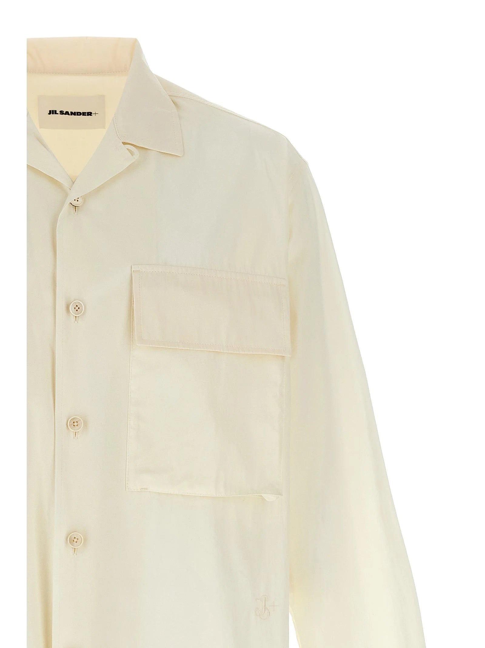 Jil Sander White Cotton Blouse