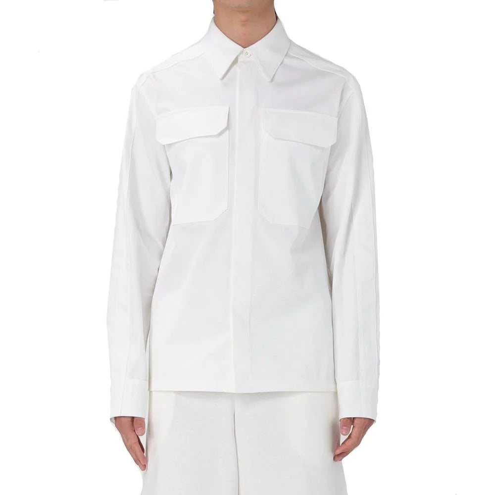 Jil Sander White Cotton Dress Shirt - 42
