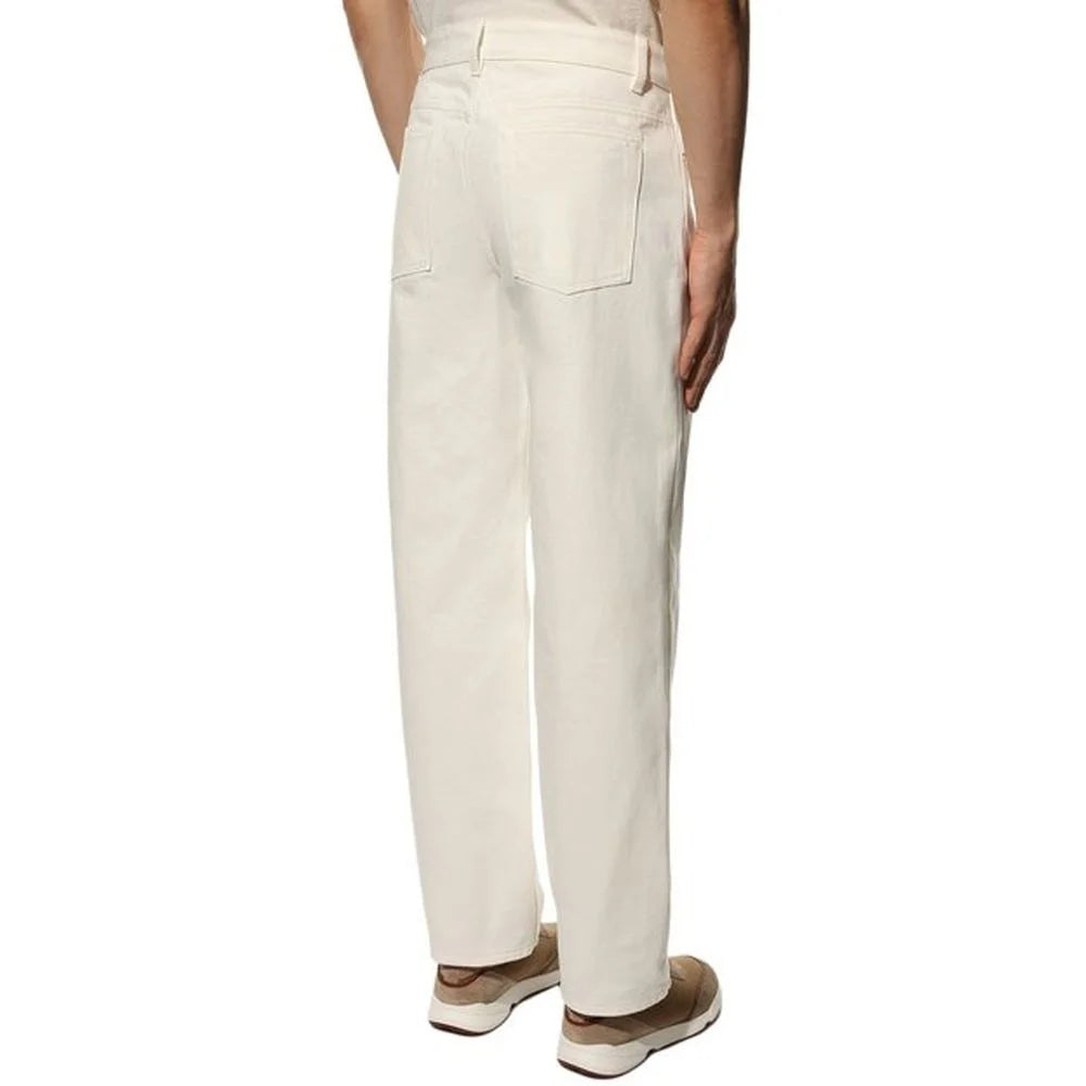 Jil Sander White Cotton Jeans Denim - W33