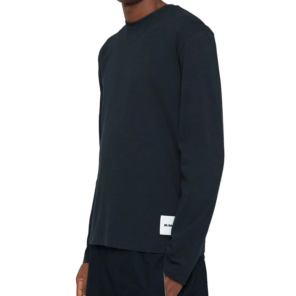 Jil Sander White Cotton Long Sleeve T-Shirt - XL
