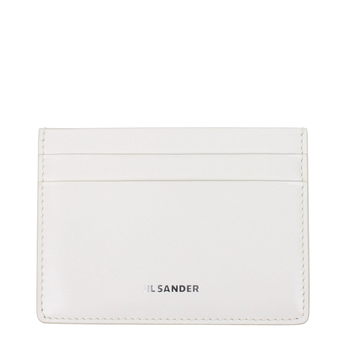 Jil Sander White Leather Cardholders