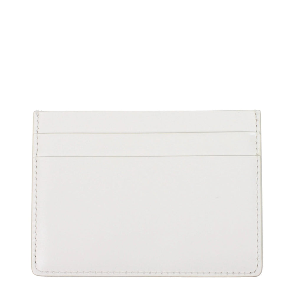 Jil Sander White Leather Cardholders