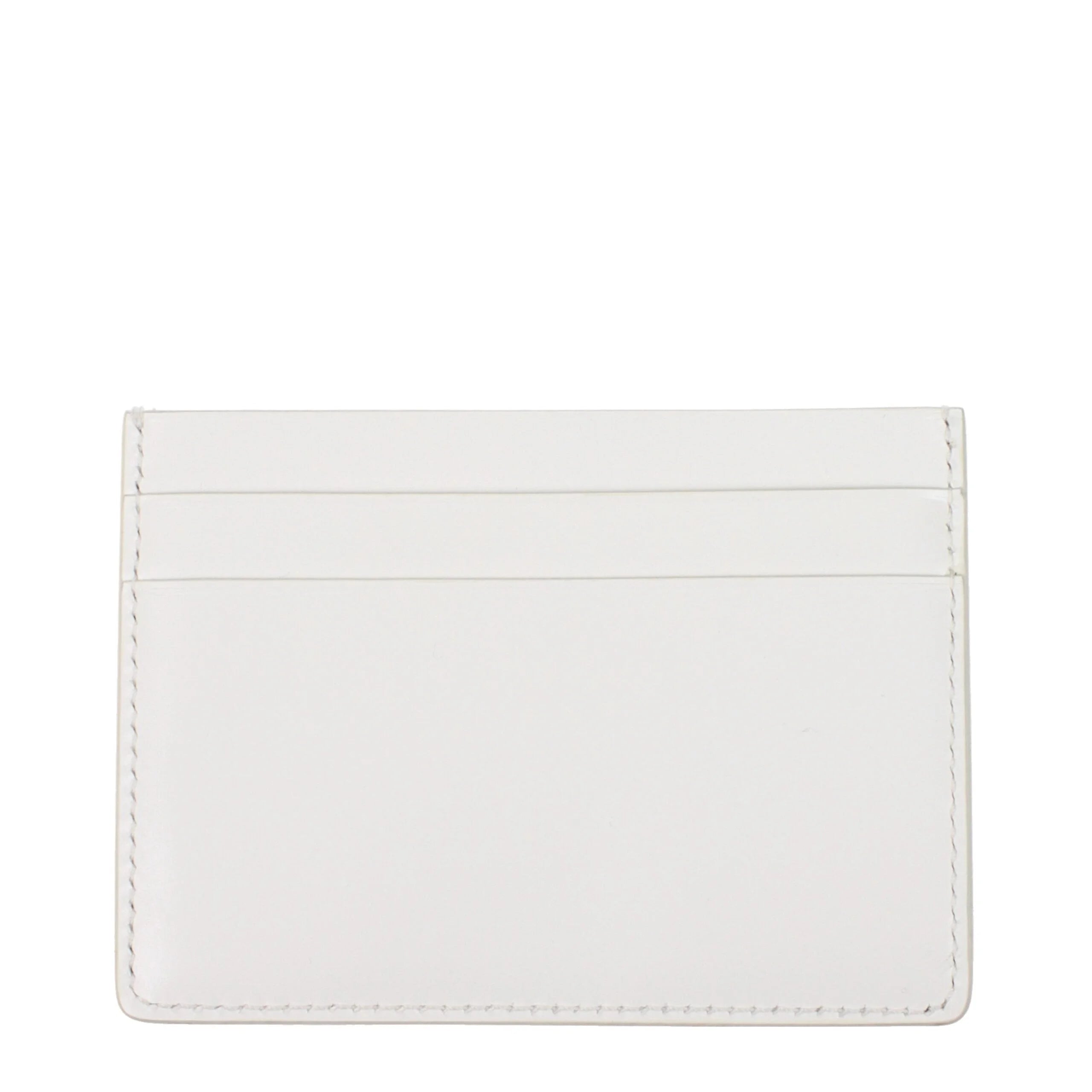 Jil Sander White Leather Cardholders