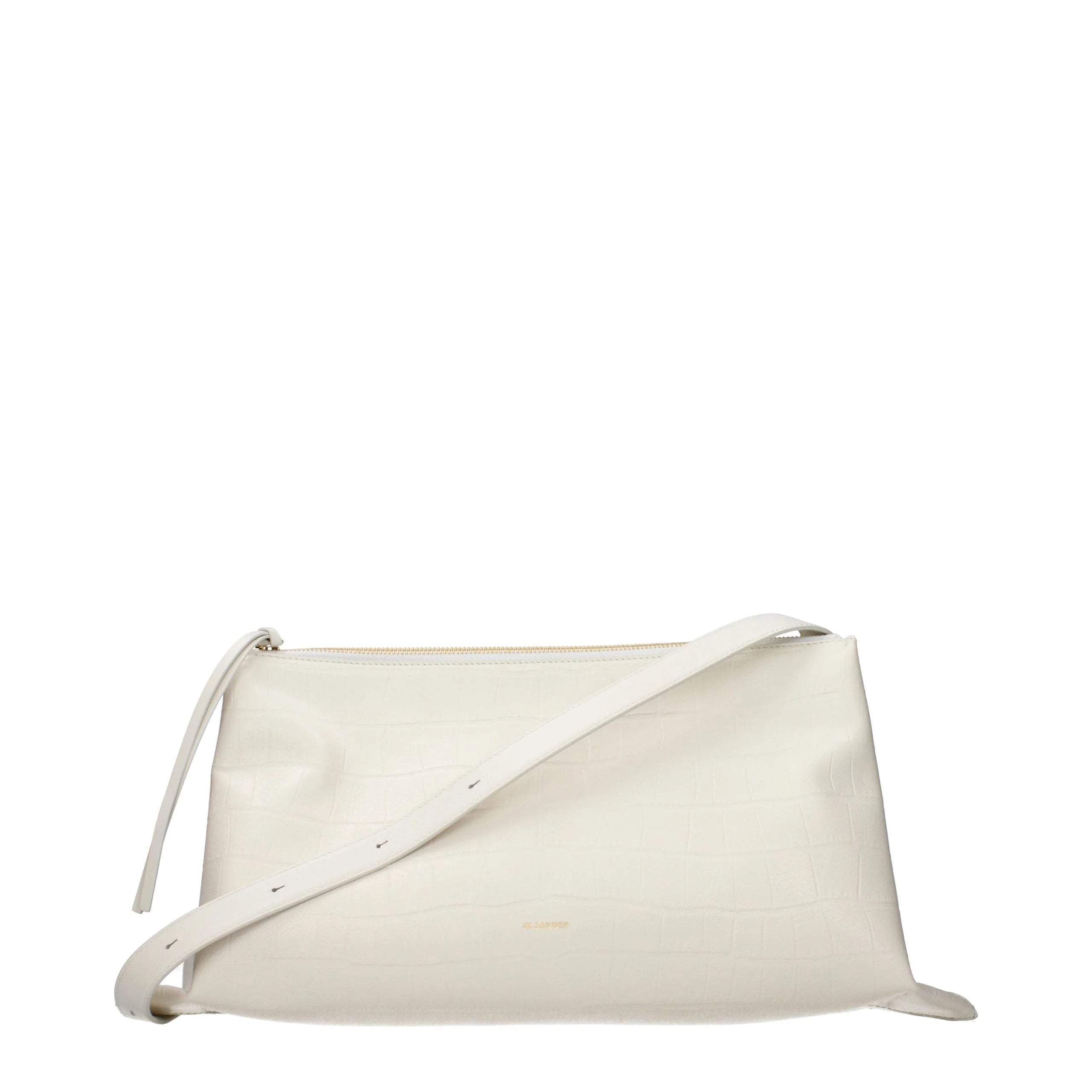 Jil Sander White Leather Crossbody Bag