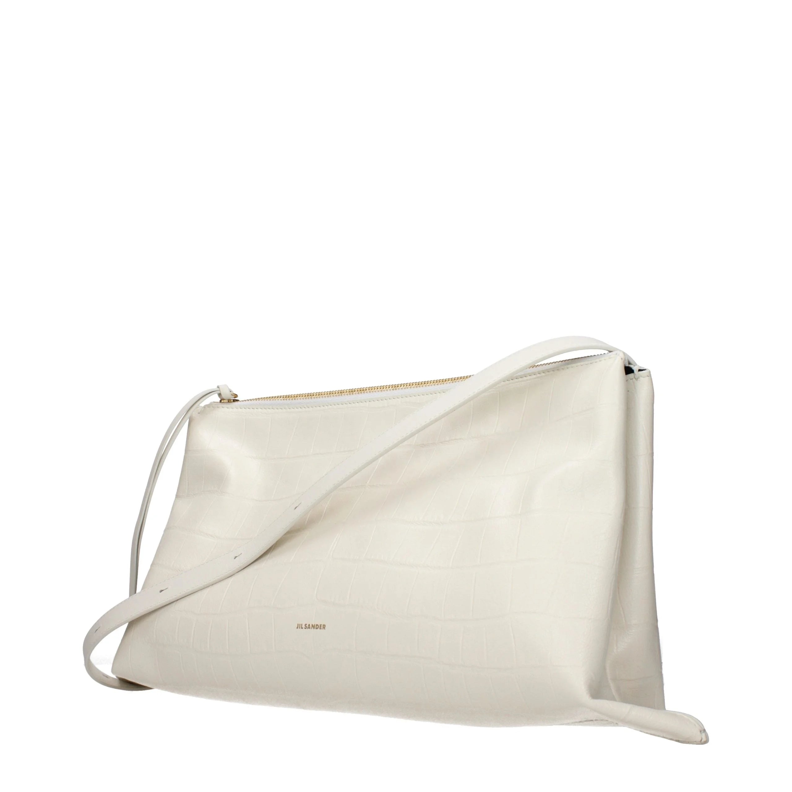 Jil Sander White Leather Crossbody Bag