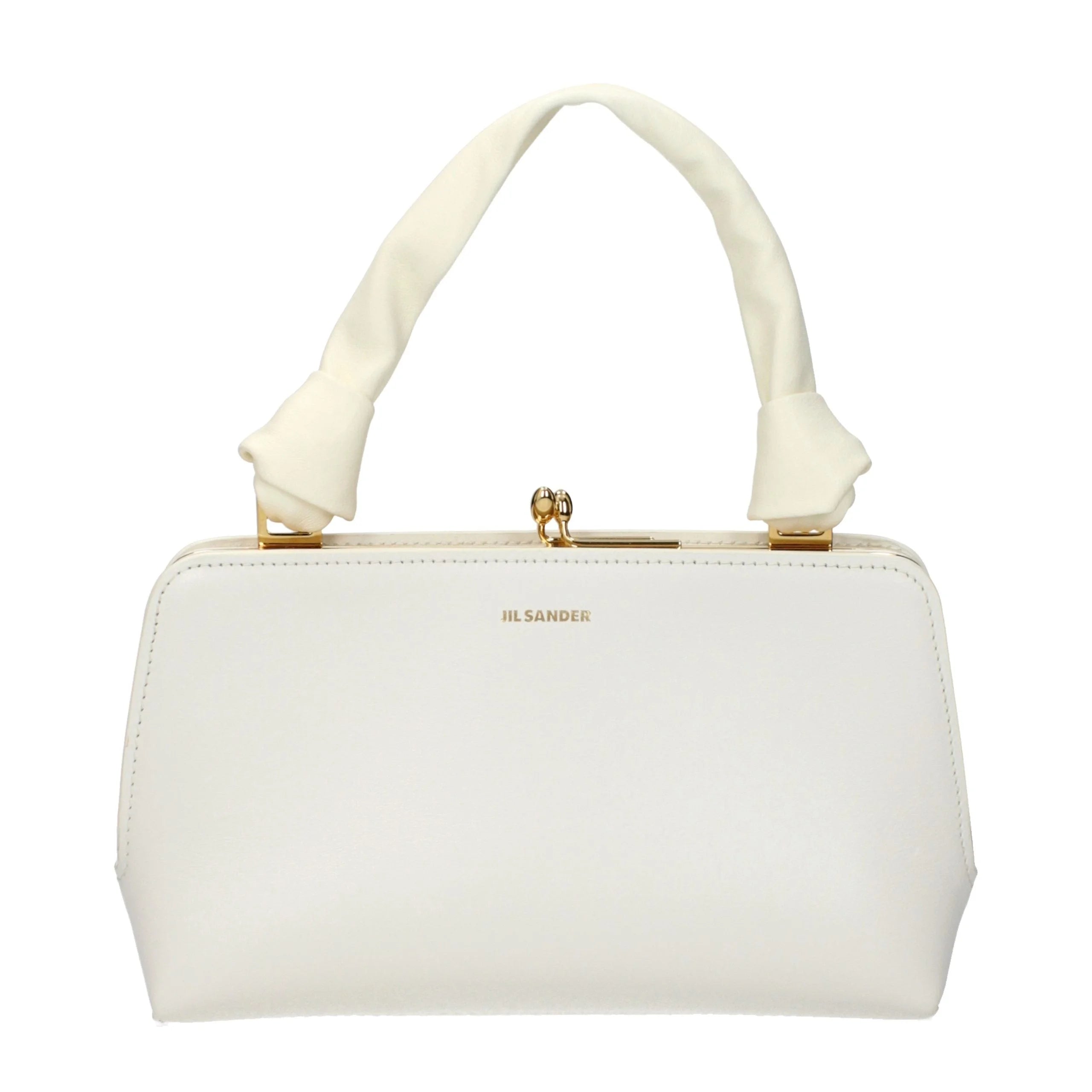 Jil Sander White Leather Handbag