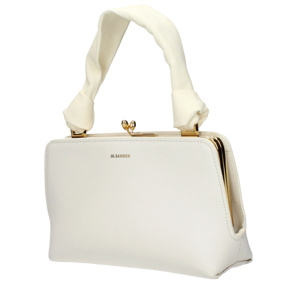 Jil Sander White Leather Handbag