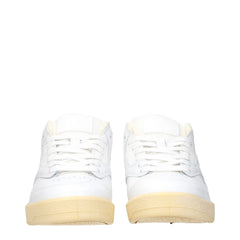 Jil Sander White Leather Low Top Sneakers
