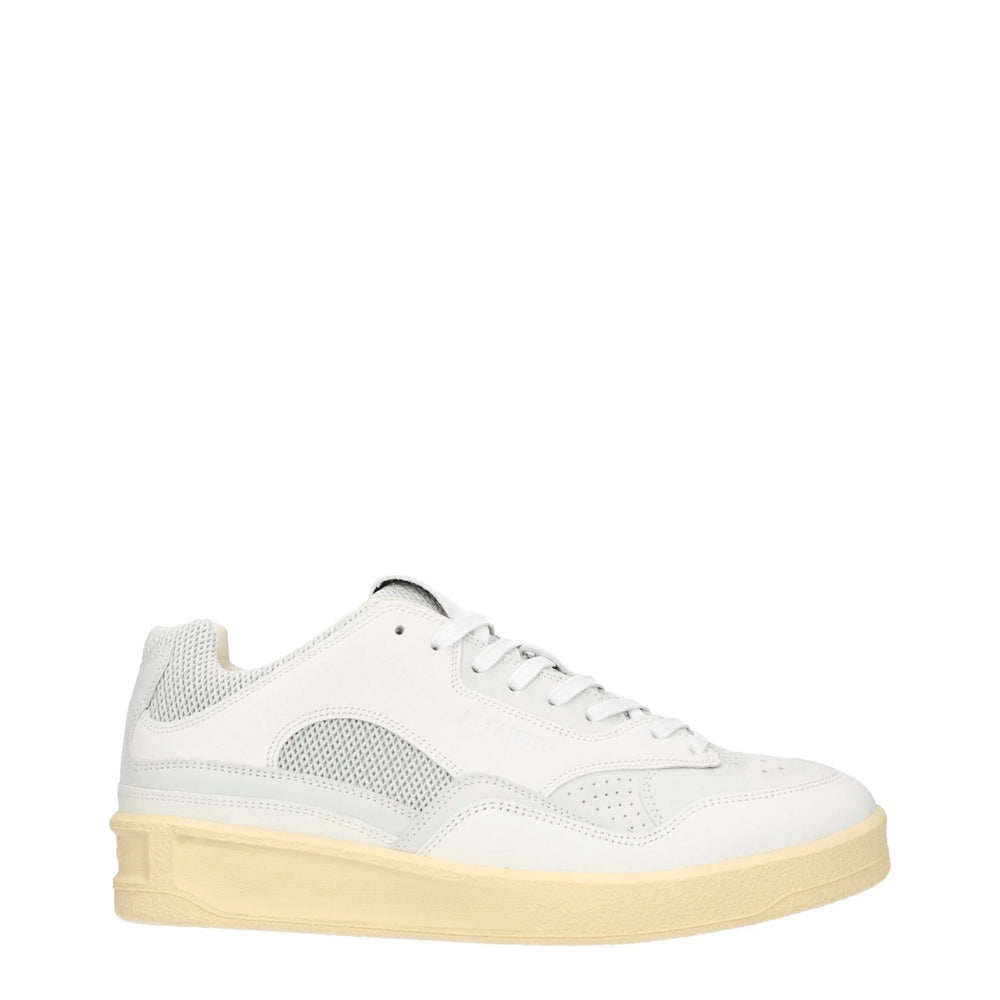 Jil Sander White Leather Low Tops - EU41/US8