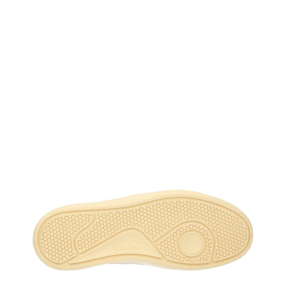 Baskets basses en cuir blanc Jil Sander - EU41/US8