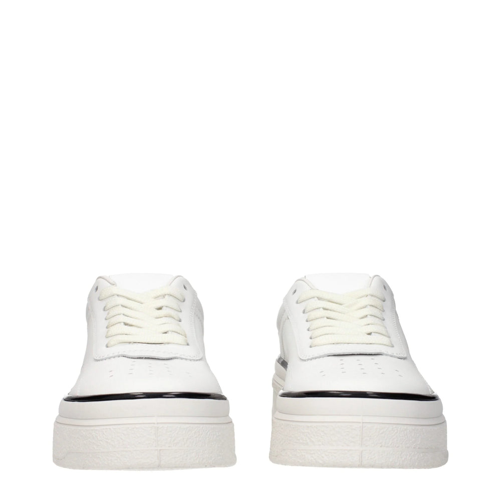 Jil Sander White Leather Platform Sneakers