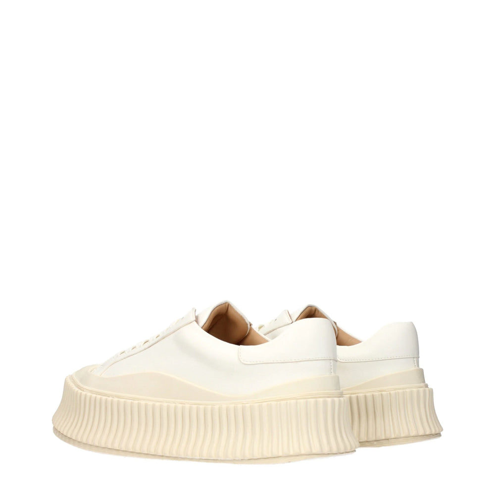 Jil Sander fehér bor Platform cipők