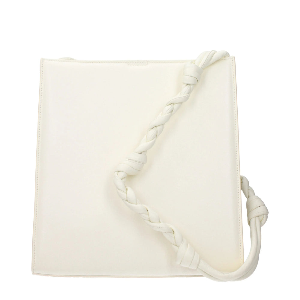 Jil Sander White Leather Shoulder Bag