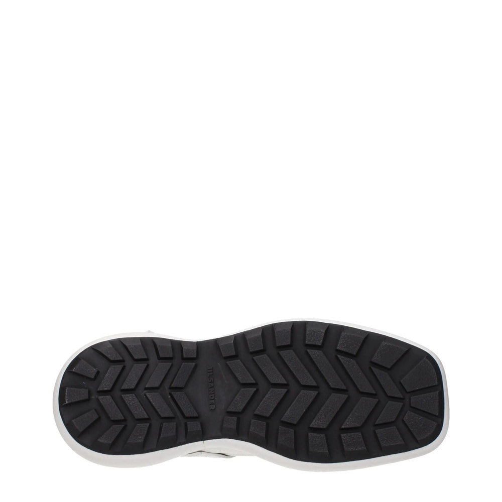 מגפי סירה לבנים מעור של Jil Sander