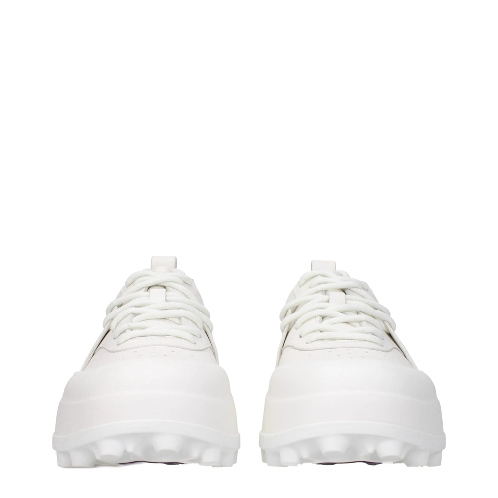 Jil Sander White Leather Sneakers - Sneakers