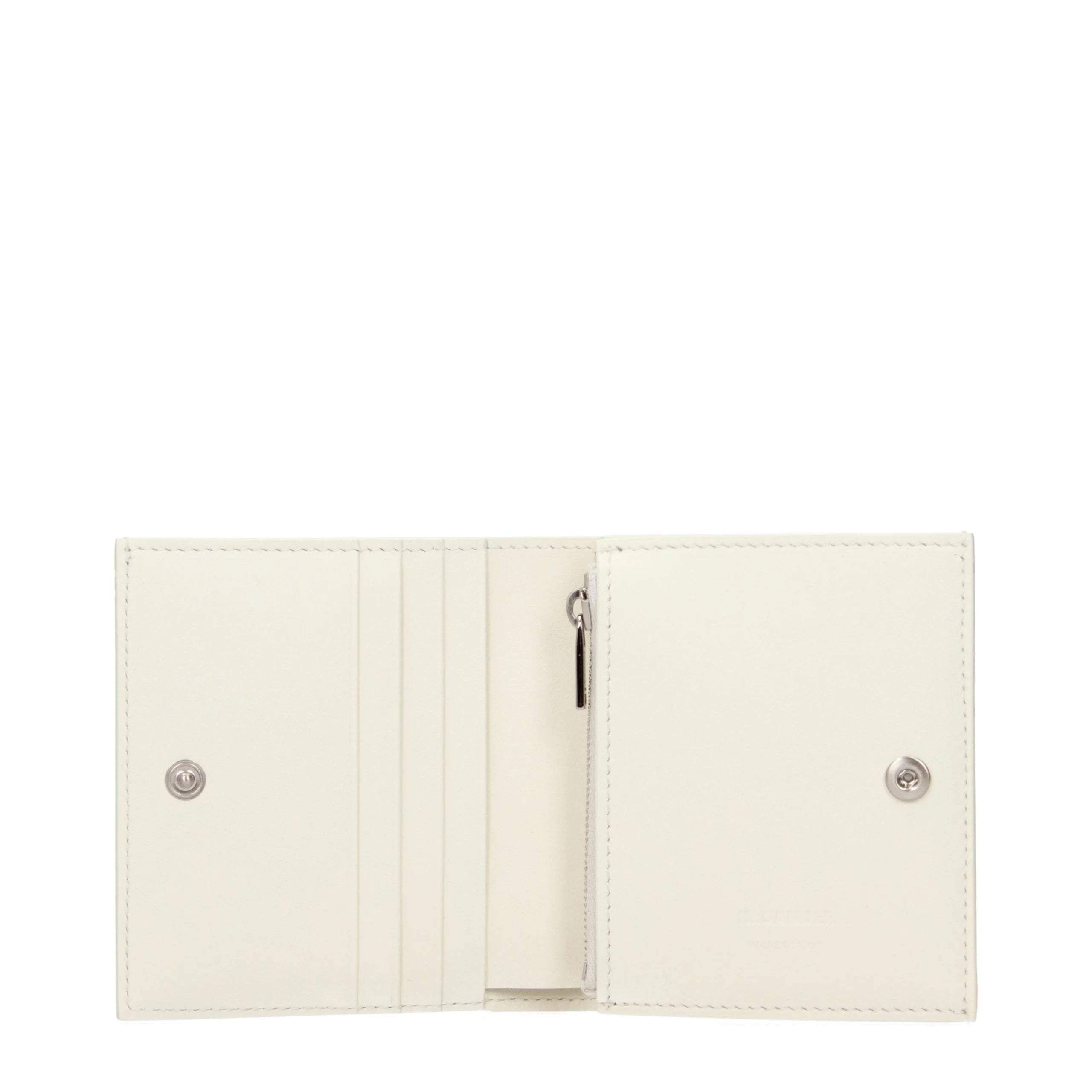 Jil Sander White Leather Wallet