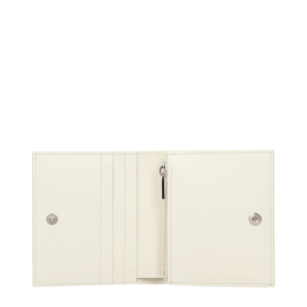 Jil Sander White Leather Wallet