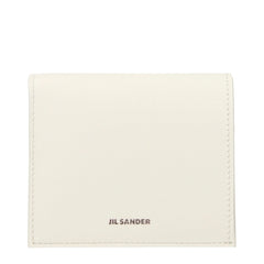 Jil Sander White Leather Wallet