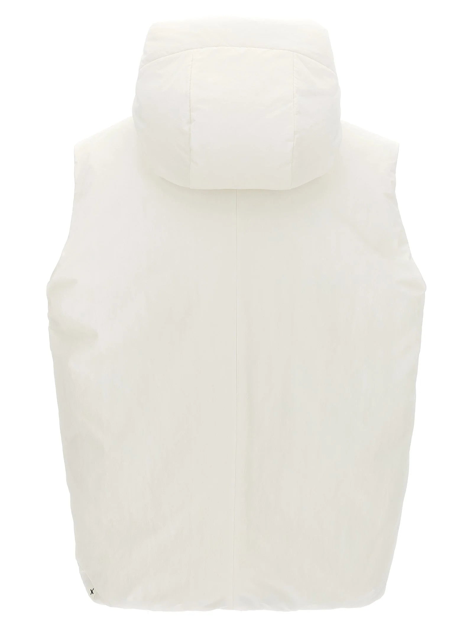 Jil Sander White Polyester Sleeveless Jacket